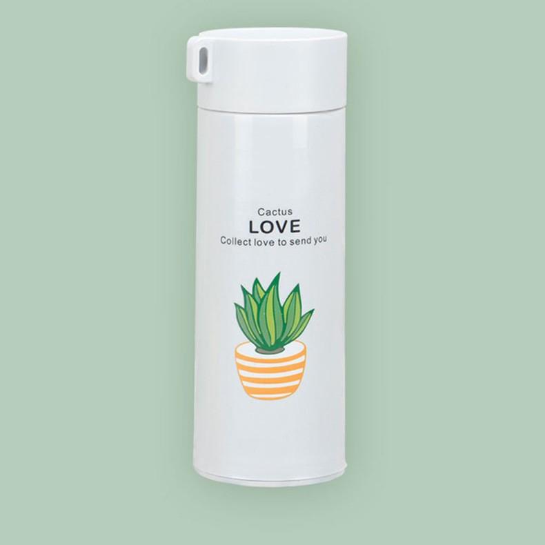 Bình Nước Cactus Love Lõi Thủy Tinh 400ml Nhiều Màu