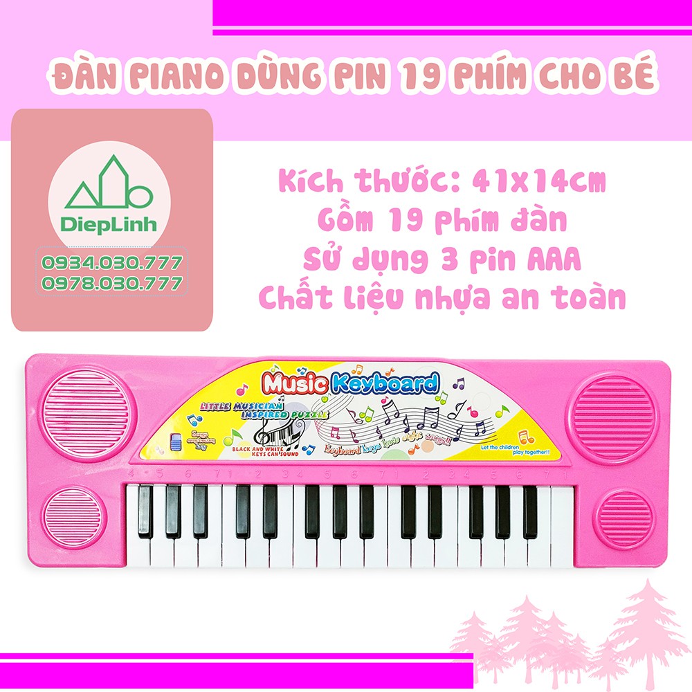 Đàn Organ Phát Nhạc - Đồ chơi Đàn piano hình thú có đèn đáng yêu cho bé