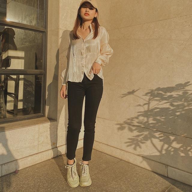 Skinny Jean dài - Trắng,27