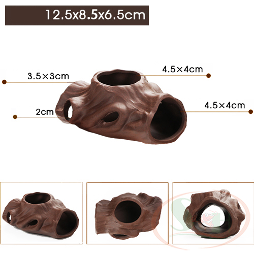 Hang gốm đồ chơi trang trí bể cá chuột pleco tôm tép cảnh