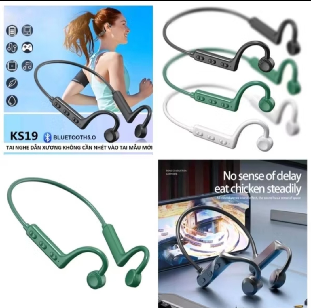 1 BỘ TAI NGHE NHẠC DẪN XƯƠNG CAO CẤP ÂM THANH CỰC HAY KẾT NỐI BLUETOOTH