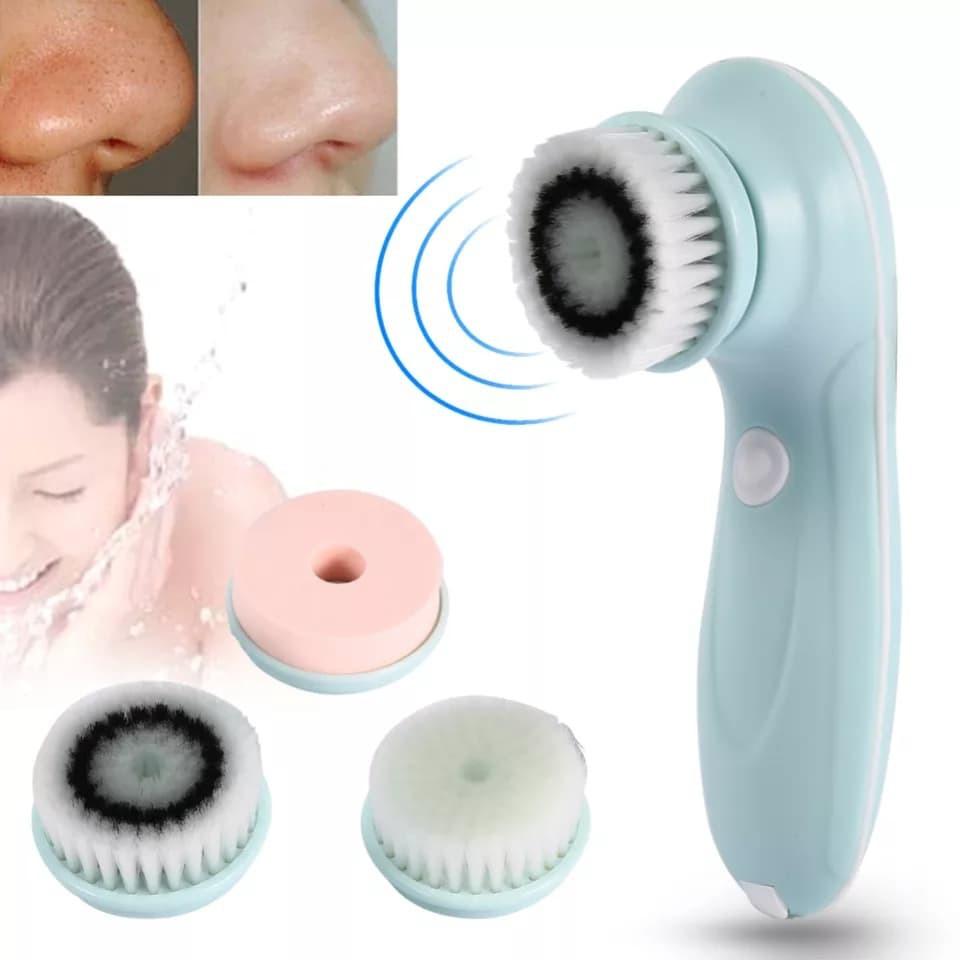 Máy rửa mặt Nhật Bản sóng siêu âm chạy pin DEEP CLEAN ULTRASONIC FACIAL CLEANSING DEVICE MNS062 - Sky