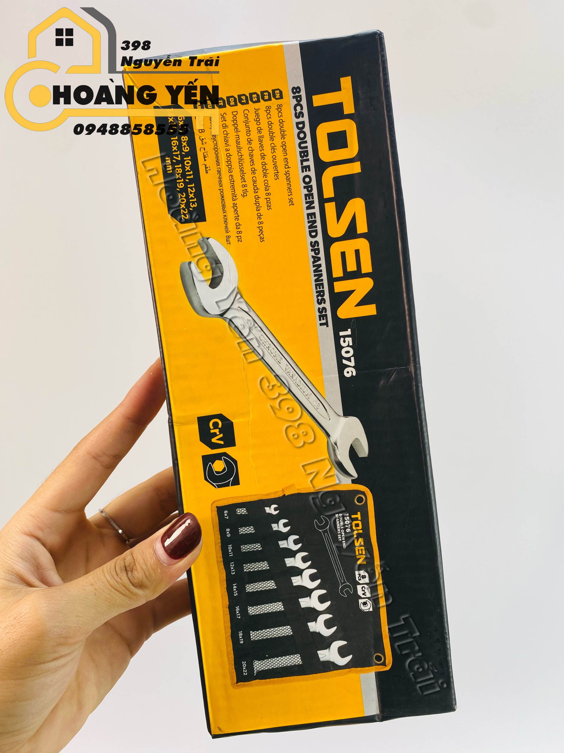 Dụng cụ kẹp đo điện vạn năng Công Nghiệp  - TOLSEN 38034 - Khóa Hoàng Yến 398