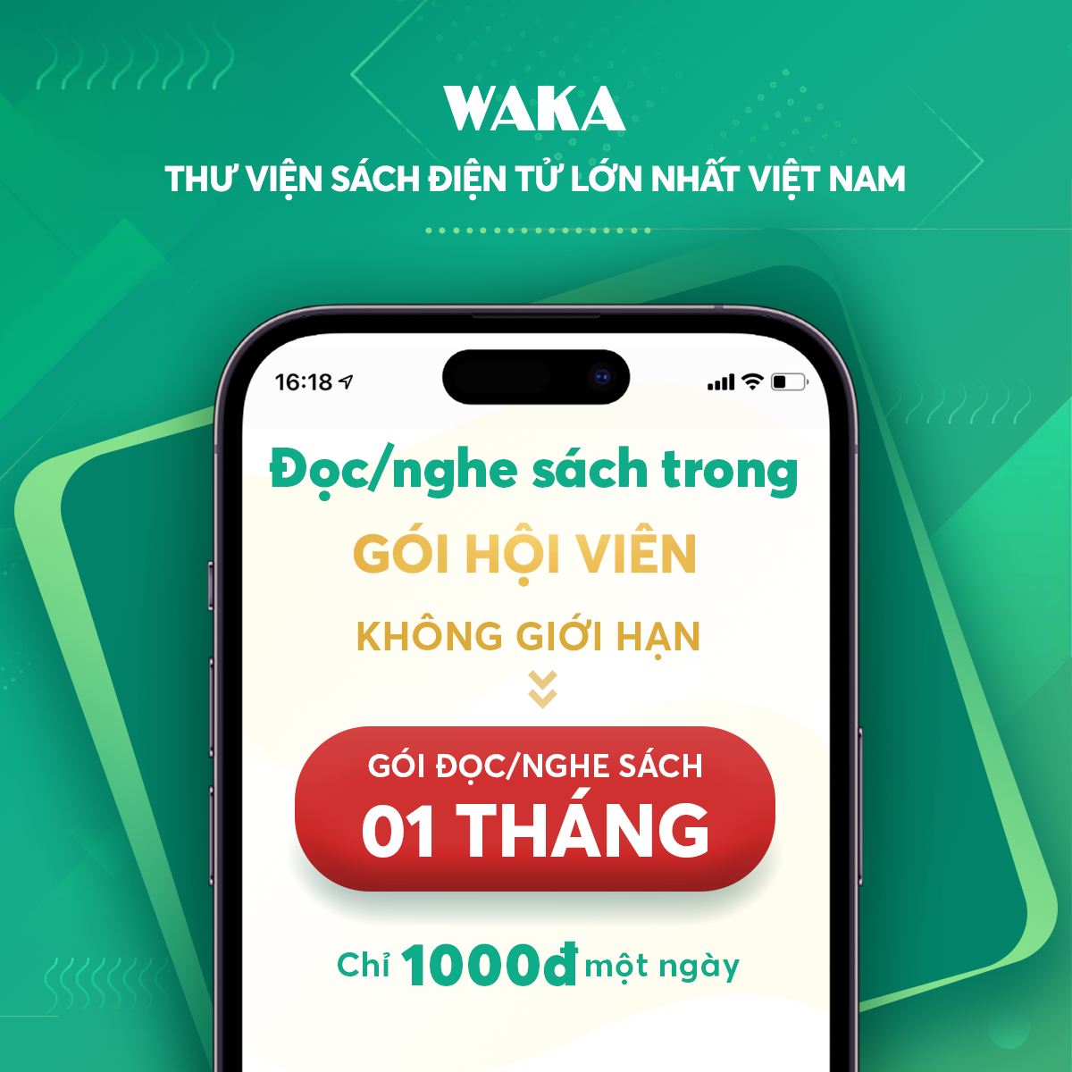 Hình ảnh Gói đọc sách điện tử Waka 01 tháng