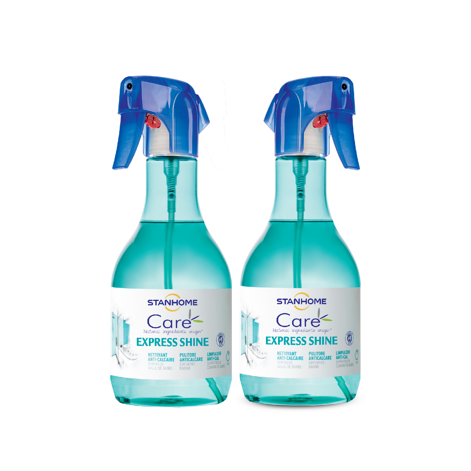 Combo 2 Xịt Loại Bỏ Cặn Bám Cặn Canxi Nước Cứng Nhà Tắm Stanhome Express Shine Care 500ml/chai