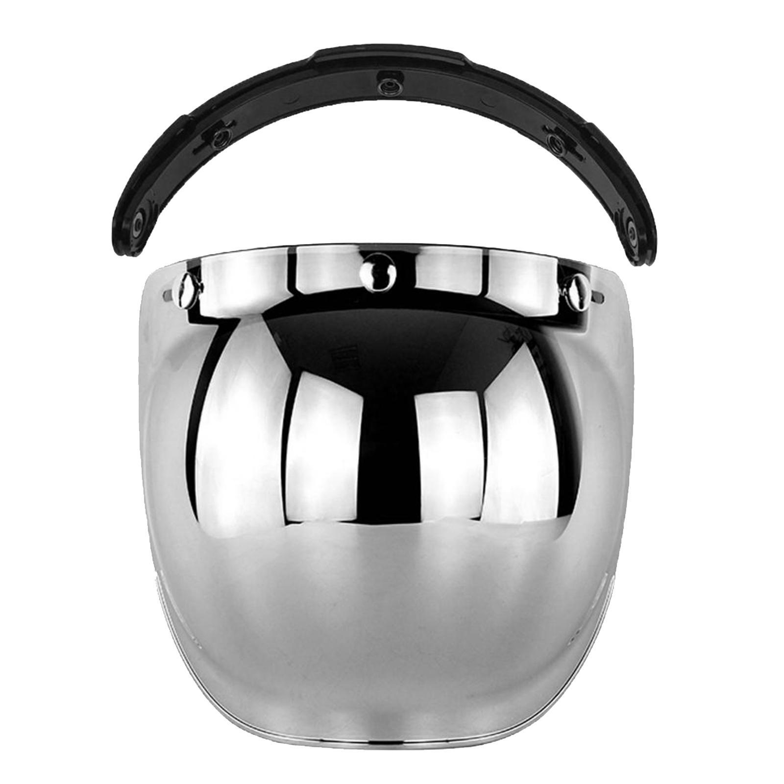 2x Open Face Visor Motorcycle Bubble Visor High Stength PC Lens