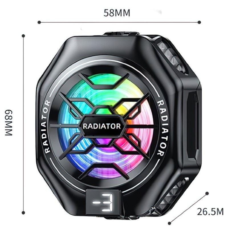 Tản nhiệt sò lạnh Led TL05 Gaming siêu mát cho điện thoại hàng nhập khẩu