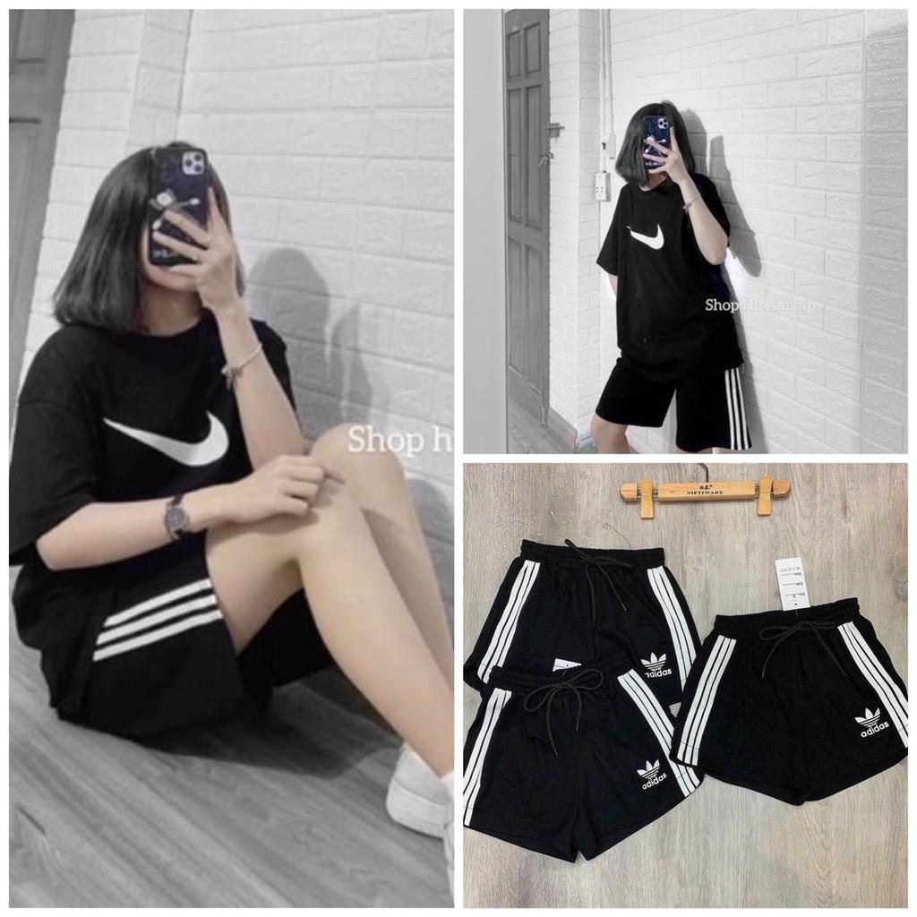 QUẦN ĐÙI NỮ 3 SỌC THỂ THAO DASSS CHẤT UMI MỀM MỊN KHÔNG NHĂN KHÔNG XÙ THỜI TRANG BANAMO FASHION QUẦN 3 SỌC DAASS 601