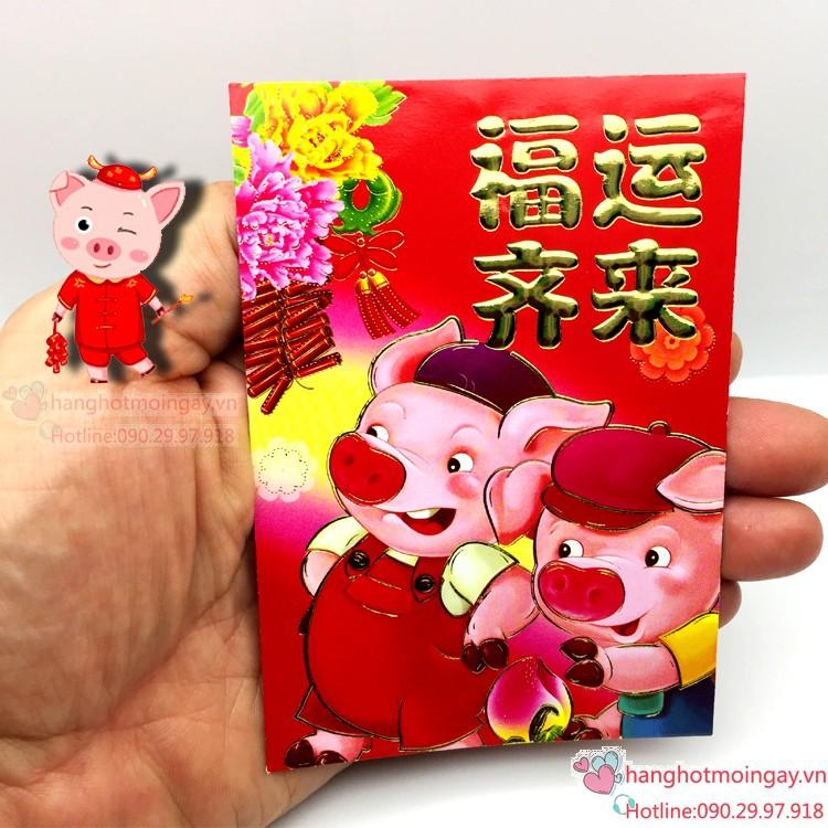 combo 6 bao lì xì heo ngộ nghĩnh 2019 LX72