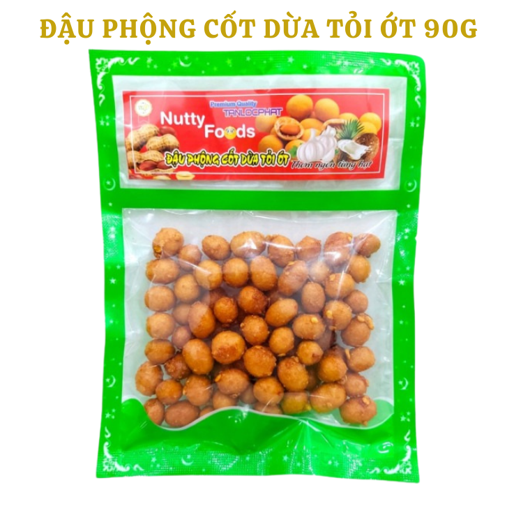 ĐẬU PHỘNG CỐT DỪA TỎI ỚT TÂN LỘC PHÁT - BỊCH 90G