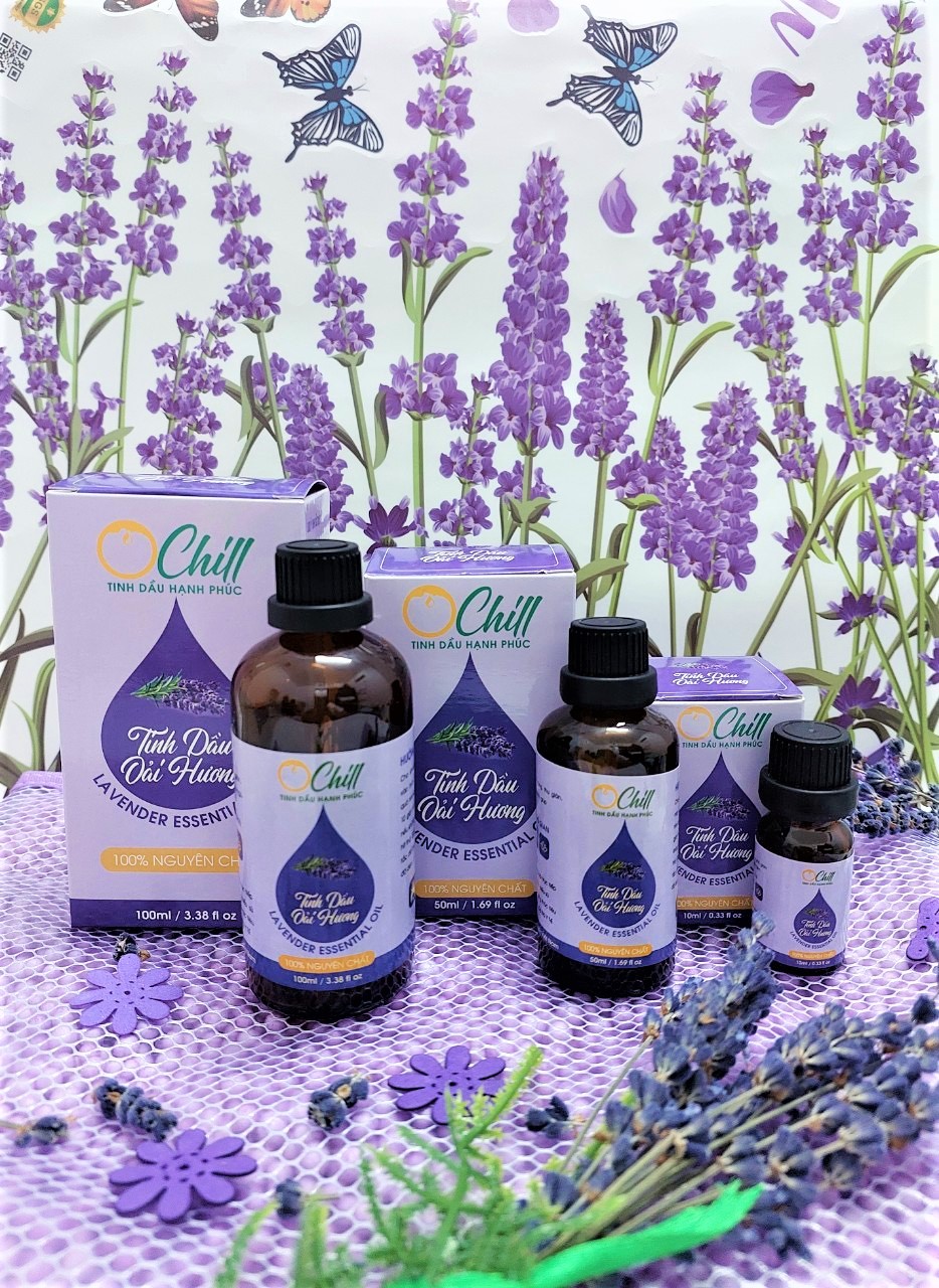Tinh Dầu Oải Hương OCHILL, Nguyên Chất 100%, Lavender Essential Oil - Kiểm Định QUATEST, COA
