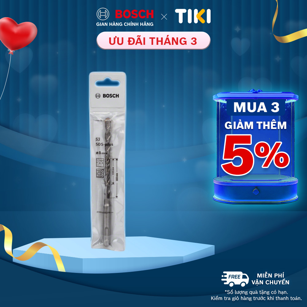 Mũi khoan bê tông Bosch SDS+ plus 1
