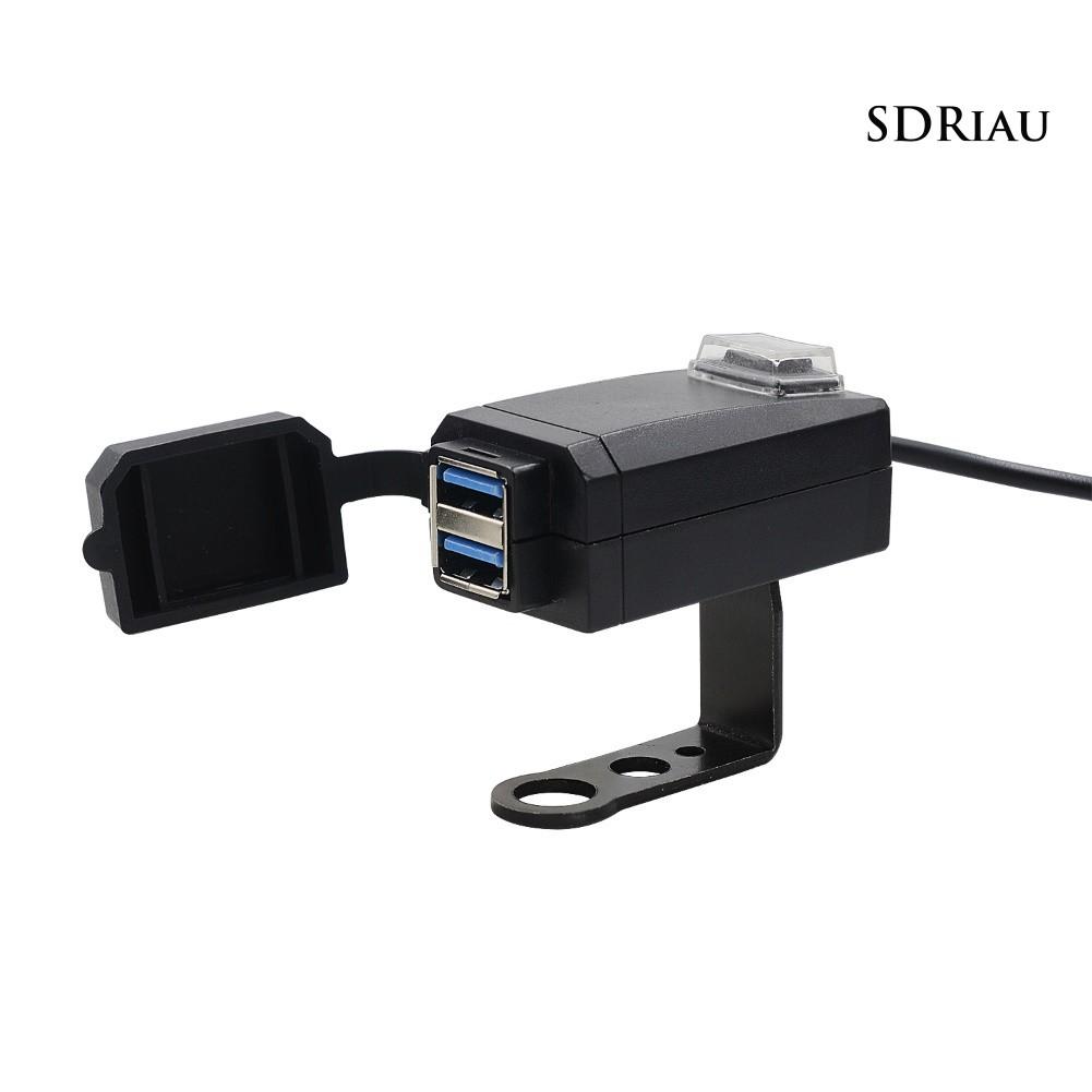 Đầu Sạc Usb Qc3.0 Qcdz 12-24v Cho Xe Mô Tô