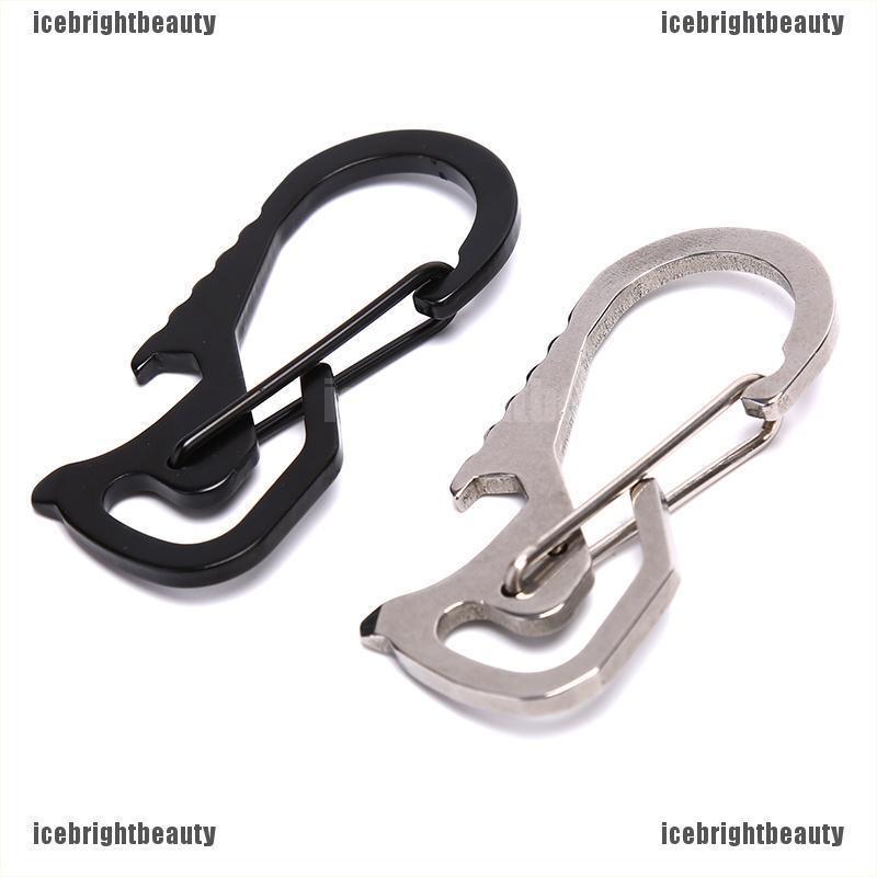 1 Móc Khóa Carabiner Bằng Thép Không Gỉ Tiện Dụng