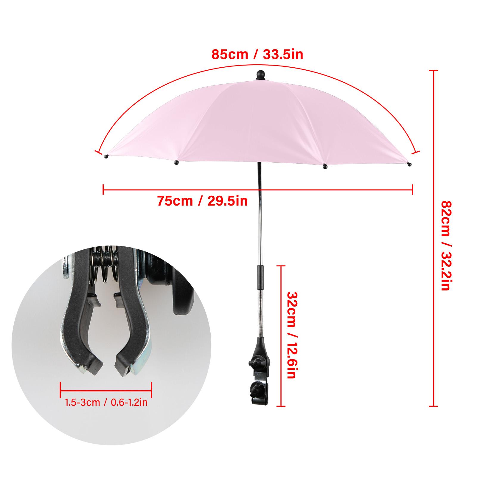 Ô gắn xe đẩy trẻ em Buggies Vinyl có lớp phủ chống tia UV, chống thấm 360 °, có thể xoay