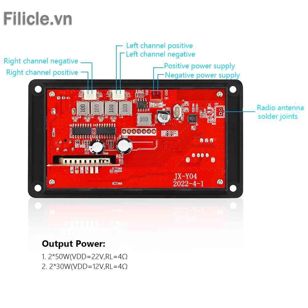 Bản Mạch Giải Mã Âm Thanh 2x50W 100W Bluetooth 5.0 MP3