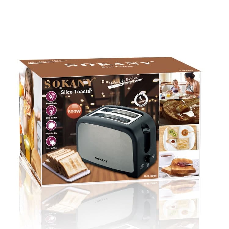 Máy nướng bánh mỳ sandwich SOKANY HJT 008s , 800W - Hàng chính hãng