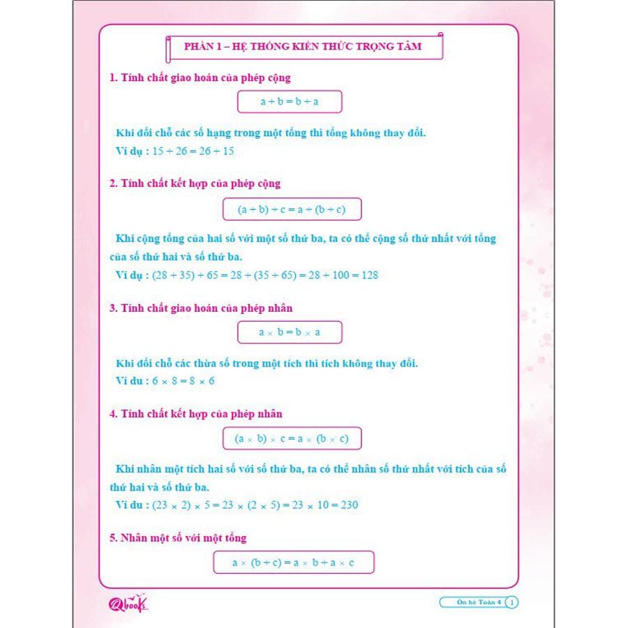 Sách - Combo Tập Hè Toán và Tiếng Việt 4 - Dành cho học sinh lớp 4 lên lớp 5