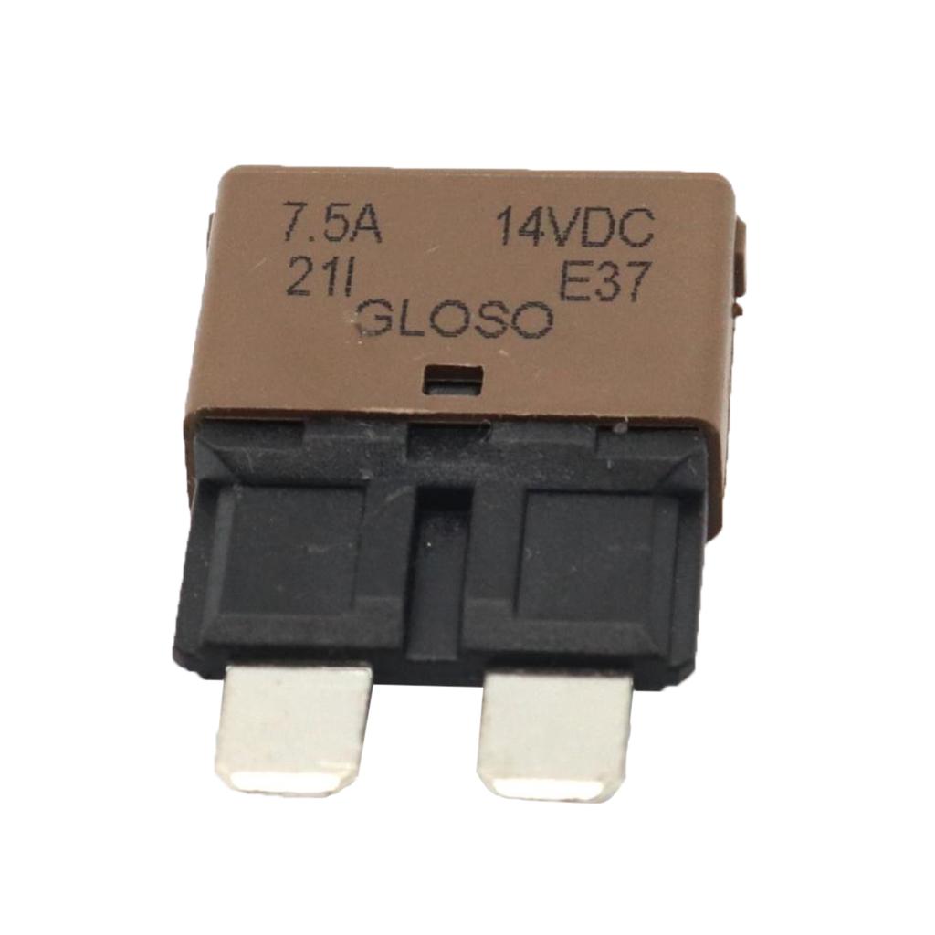 2xBlade Fuse Circuit Breaker Automatic Reset Marine  7.5A