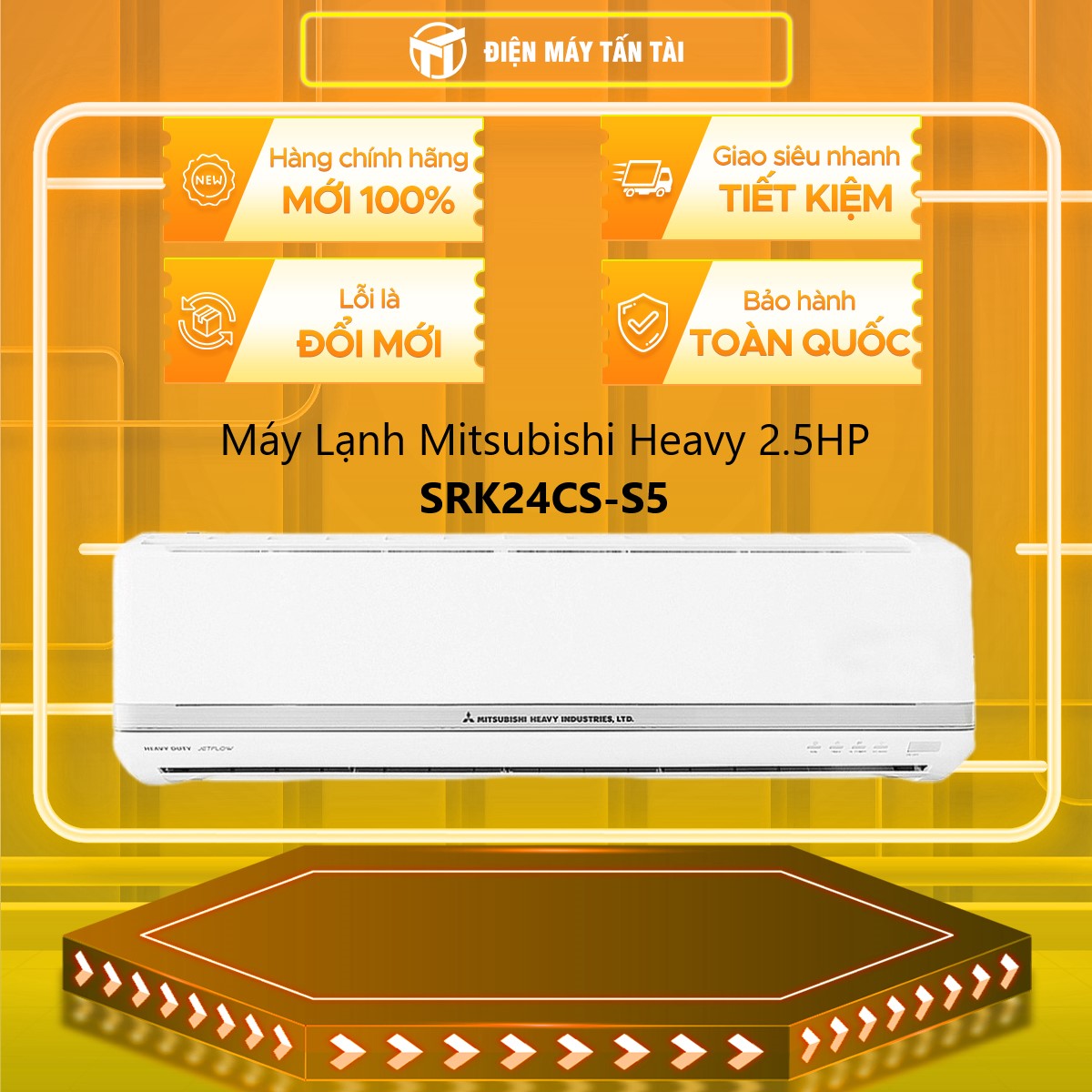 Máy lạnh Mitsubishi Heavy 2.5HP SRK24CS-S5 / SRC24CS-S5 - Hàng chính hãng (chỉ giao HCM)