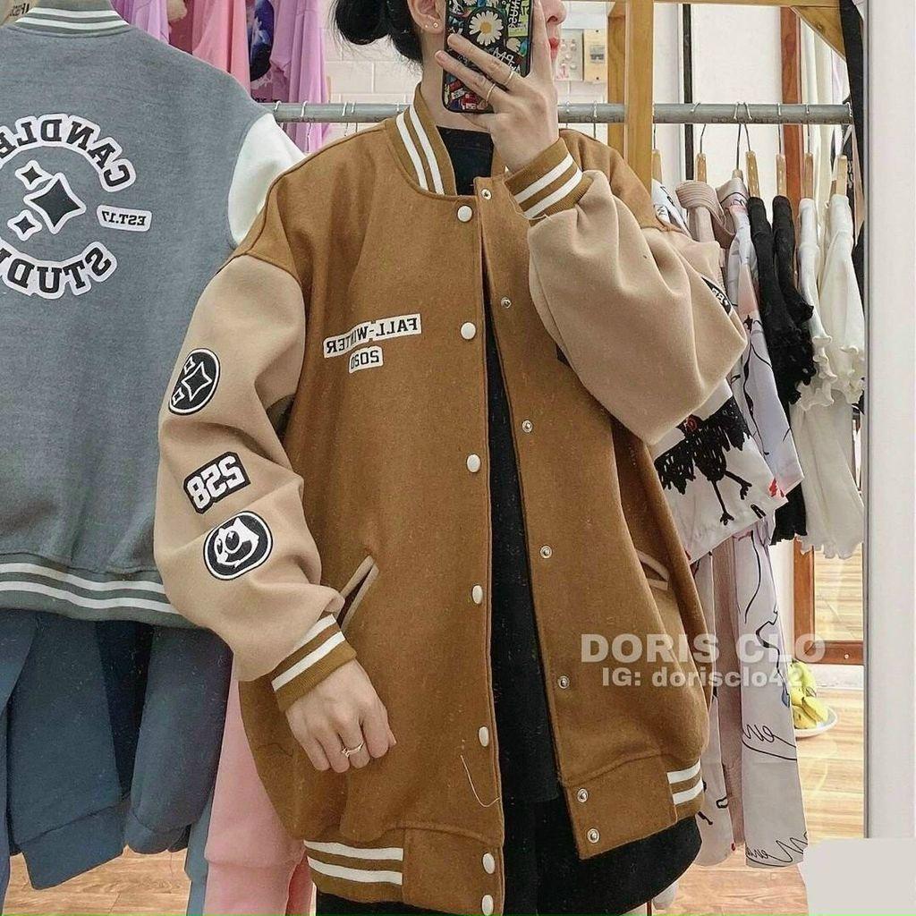 Áo Khoác Bomber Nỉ Chữ Cs Knn13