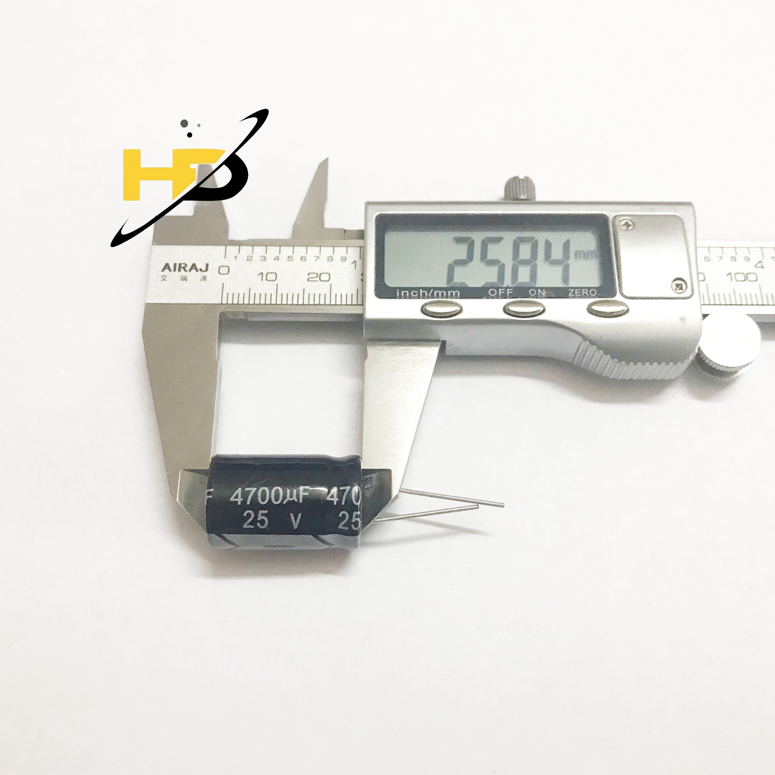 Bộ 10 Con Tụ Hóa Tần Số Cao Điện Áp 25V 4700uF, Linh Kiện Mới