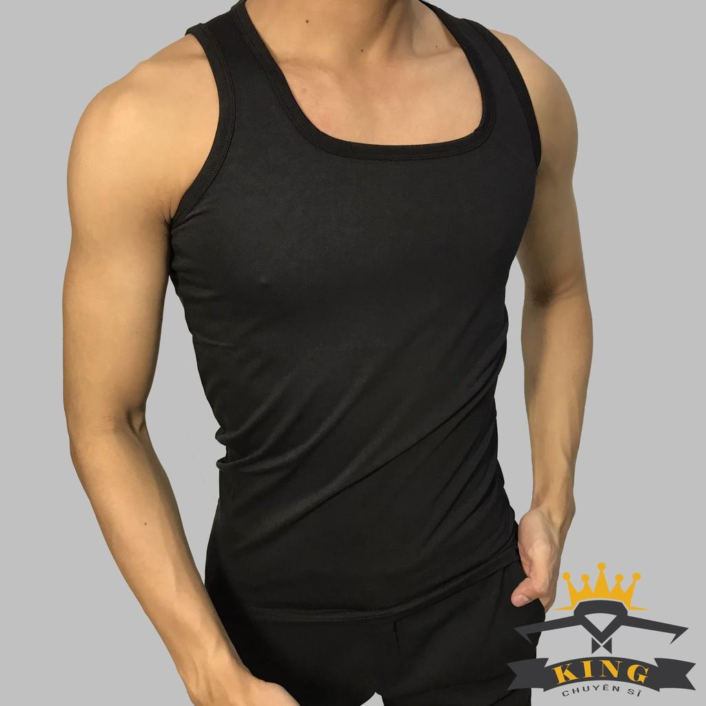 Áo thun ba lỗ nam, Áo 3 lỗ nam thể thao tập gym ôm body với chất thun COTTON co giãn cao cấp KINGCHUYENSI U07