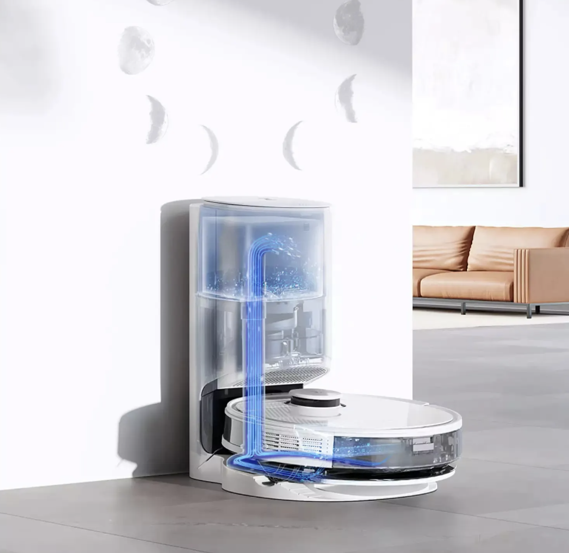 Robot Hút Bụi Lau Nhà Ecovacs N8 Pro Plus Kết Nối App Công nghệ OZMO 2.0 Lực Hút 2600 Pa Phù Hợp Diện Tích 200m2 Với Công Suất 40W - Hàng Chính Hãng