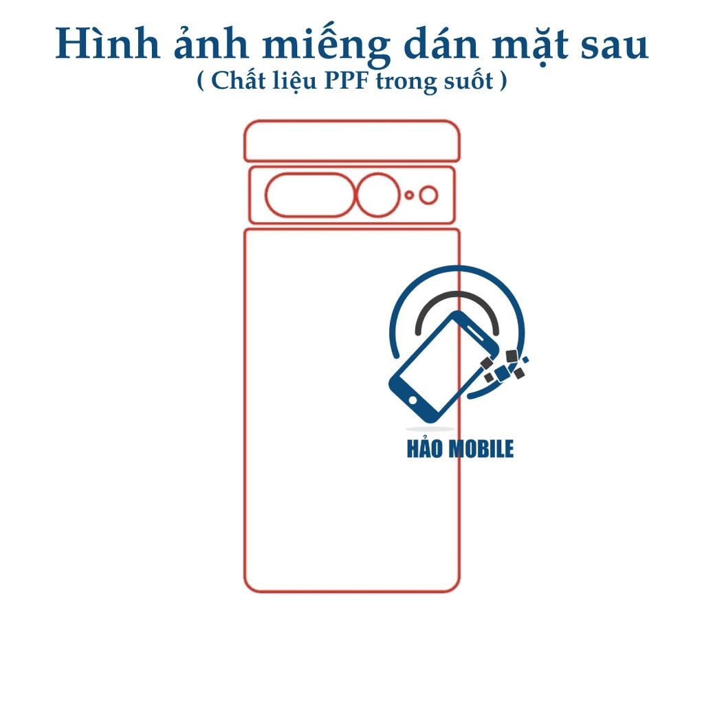 Dán dẻo PPF mặt trước, mặt sau cho Google Pixel 7 Pro trong suốt và chống nhìn trộm