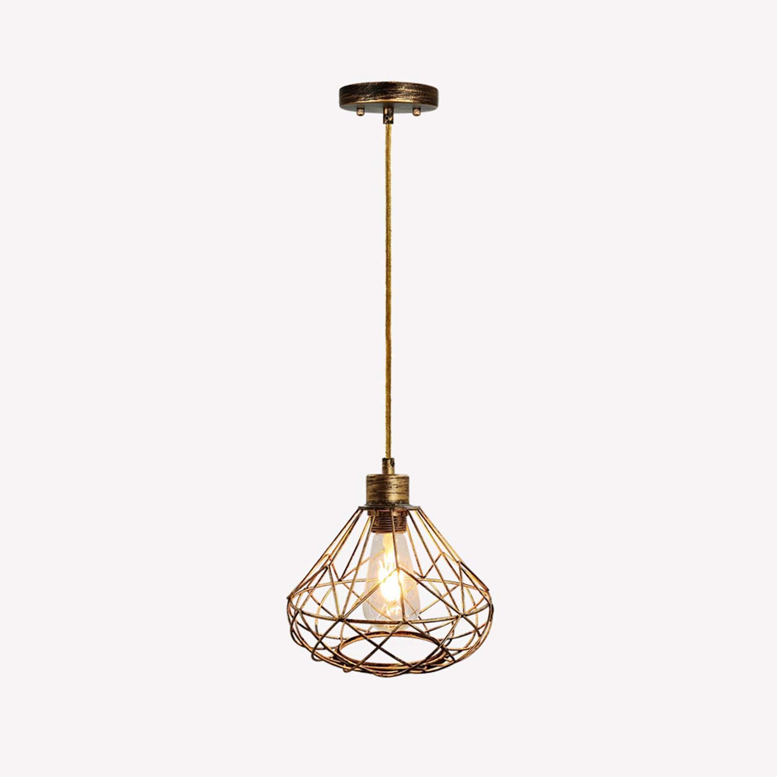 Rustic Lantern Chandelier Hanging Light Fixture for Farmhouse Party Bedroom 1m