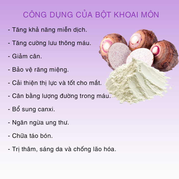 Bột khoai môn nguyên chất Sora