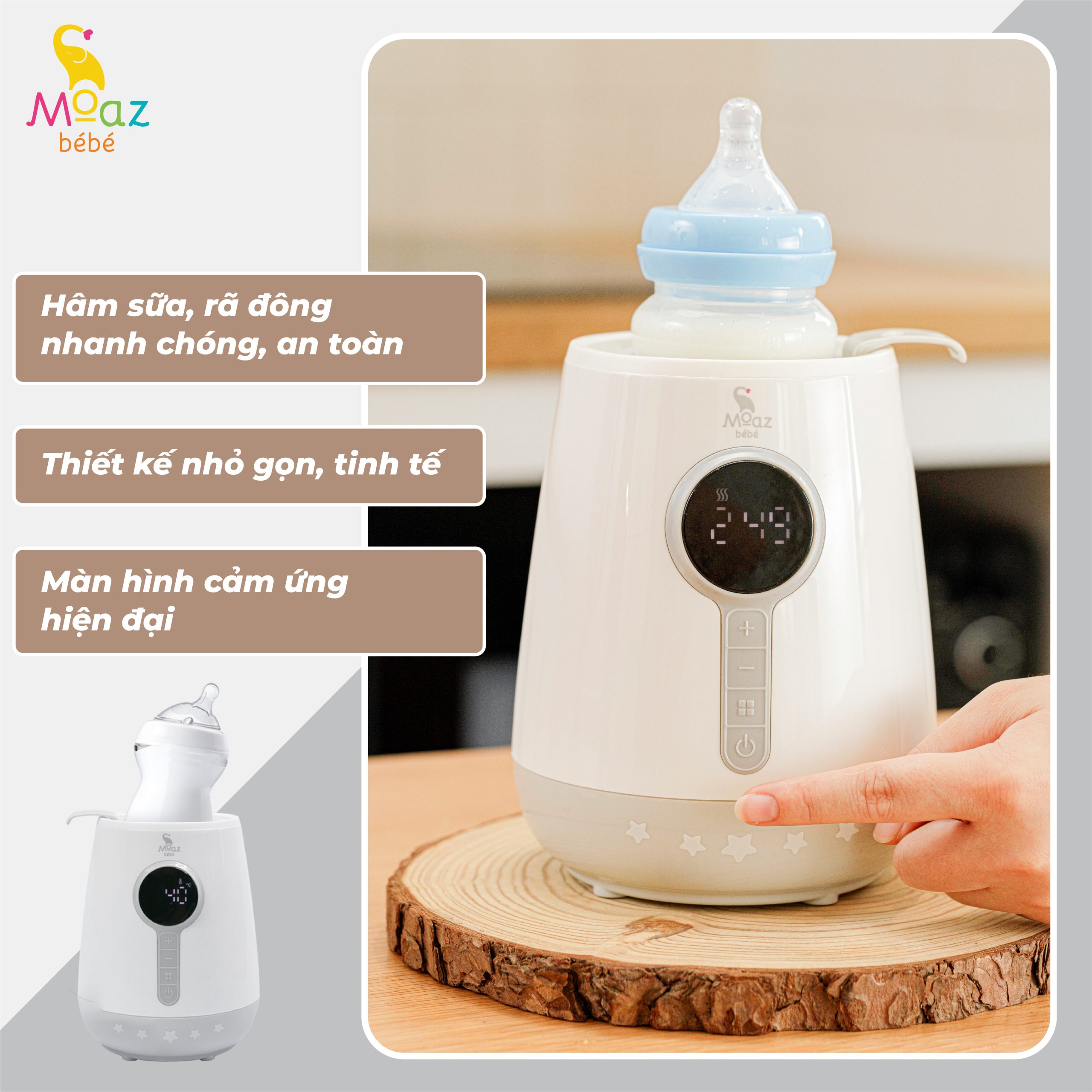 Máy hâm sữa Moaz Bébé MB-021