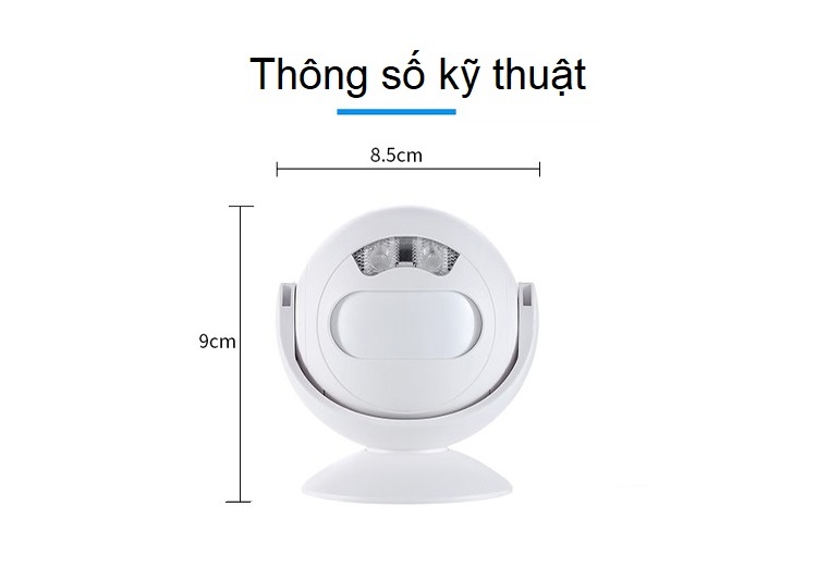 Báo khách cảm biến chuyển động hồng ngoại có ĐKTX mr-SF23R ( 6 ngôn ngữ khác nhau, 36 loại nhạc chuông báo khách - Tặng kèm pin )