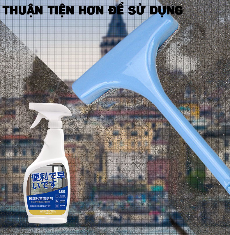 (Hàng Nhật Bản) Dung Dịch Làm Sạch Bụi Bẩn, Cặn Caxi Tẩy Vết Ố Vách Kính Nhà Tắm, Cửa Sổ Nhà Bếp 500ml