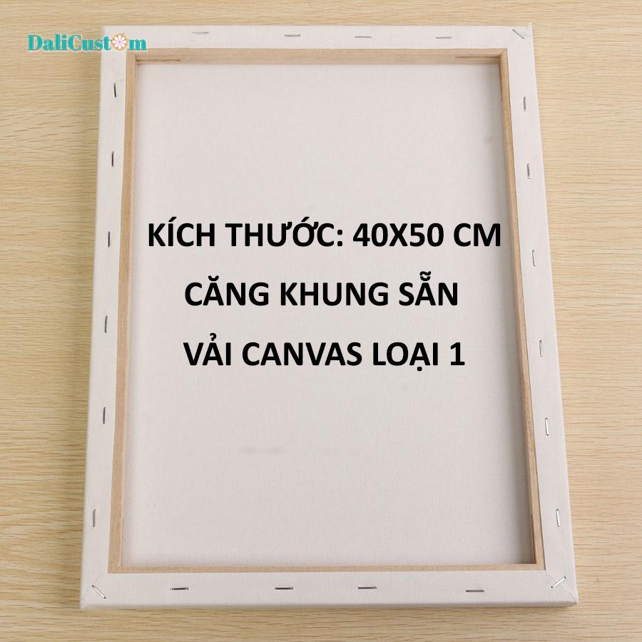 Tranh Tô Màu Theo Số Cô Gái Các Mẫu Độc Lạ Căng Khung Sẵn 40x50