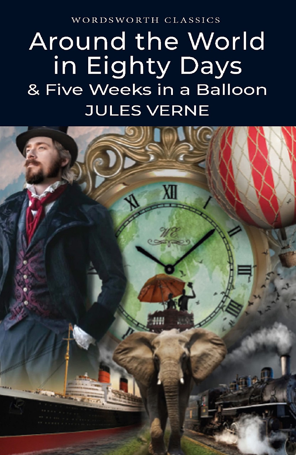 Sách Ngoại Văn - Around The World In Eighty Days & Five Weeks In A Balloon