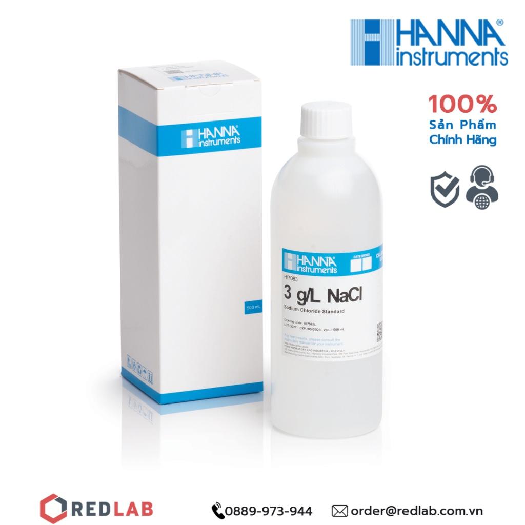 Dung dịch hiệu chuẩn NaCl Hanna HI7083L | Dung dịch hiệu chuẩn lượng muối
