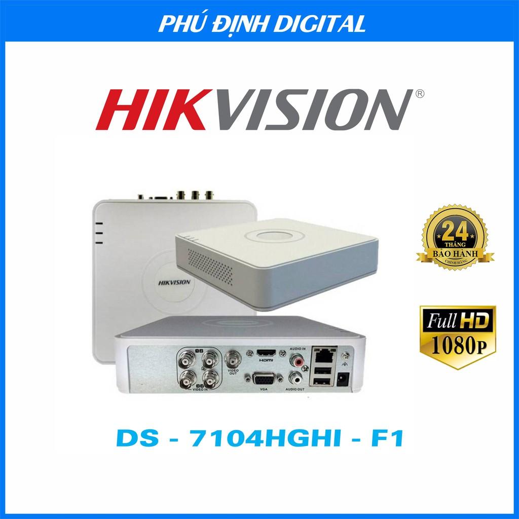 Đầu Ghi Camera Hikvision Cổng xuất hình ảnh HDMI &amp; VGA 1080P - Hàng Chính Hãng