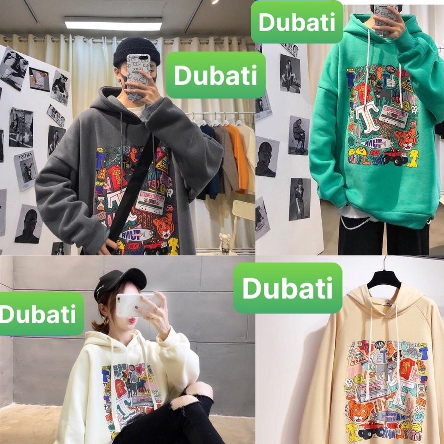 ÁO KHOÁC NỈ HOẠT HÌNH HARUKU, ÁO KHOÁC HOODIE NAM NỮ CHẤT VẢI DÀY PHONG CÁCH HÀN HOT- DUBATI FASHION