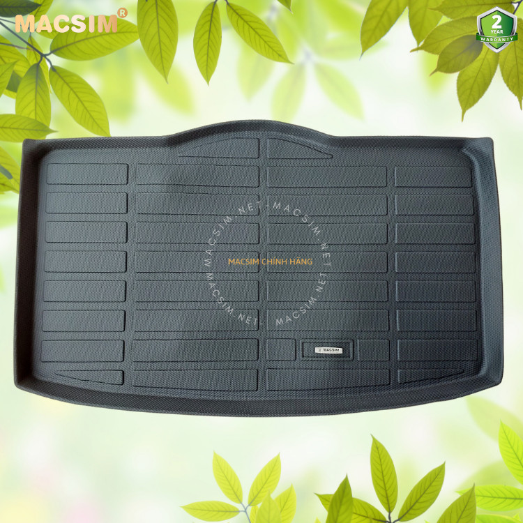 Thảm lót cốp xe ô tô Vinfast VF5 (sd) Nhãn hiệu Macsim chất liệu nhựa TPE cao cấp màu đen
