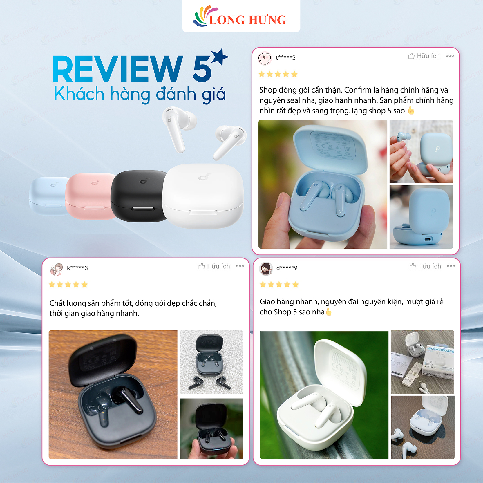 Tai nghe Bluetooth True Wireless Anker Soundcore R60i NC D1202 - Hàng chính hãng