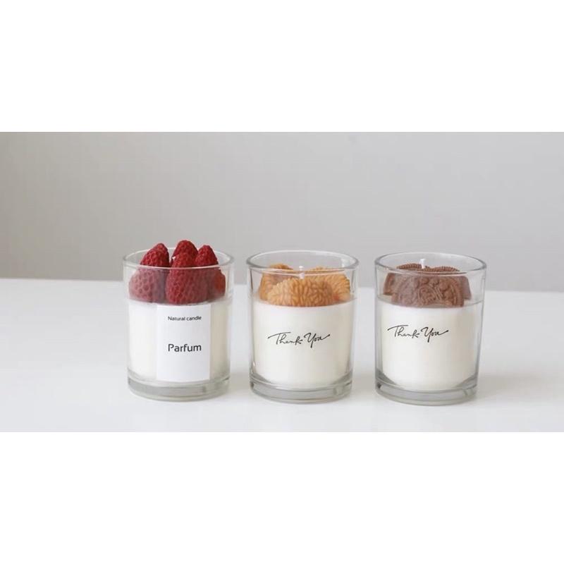 Nến Thơm Ly Mix Topping Sáp Đậu Nành Tinh Dầu Thiên Nhiên - Dory Lab