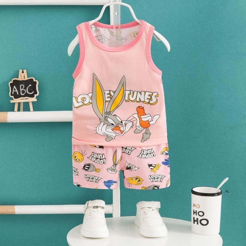 Bộ ba lỗ cotton cao cấp cho bé trai bé gái