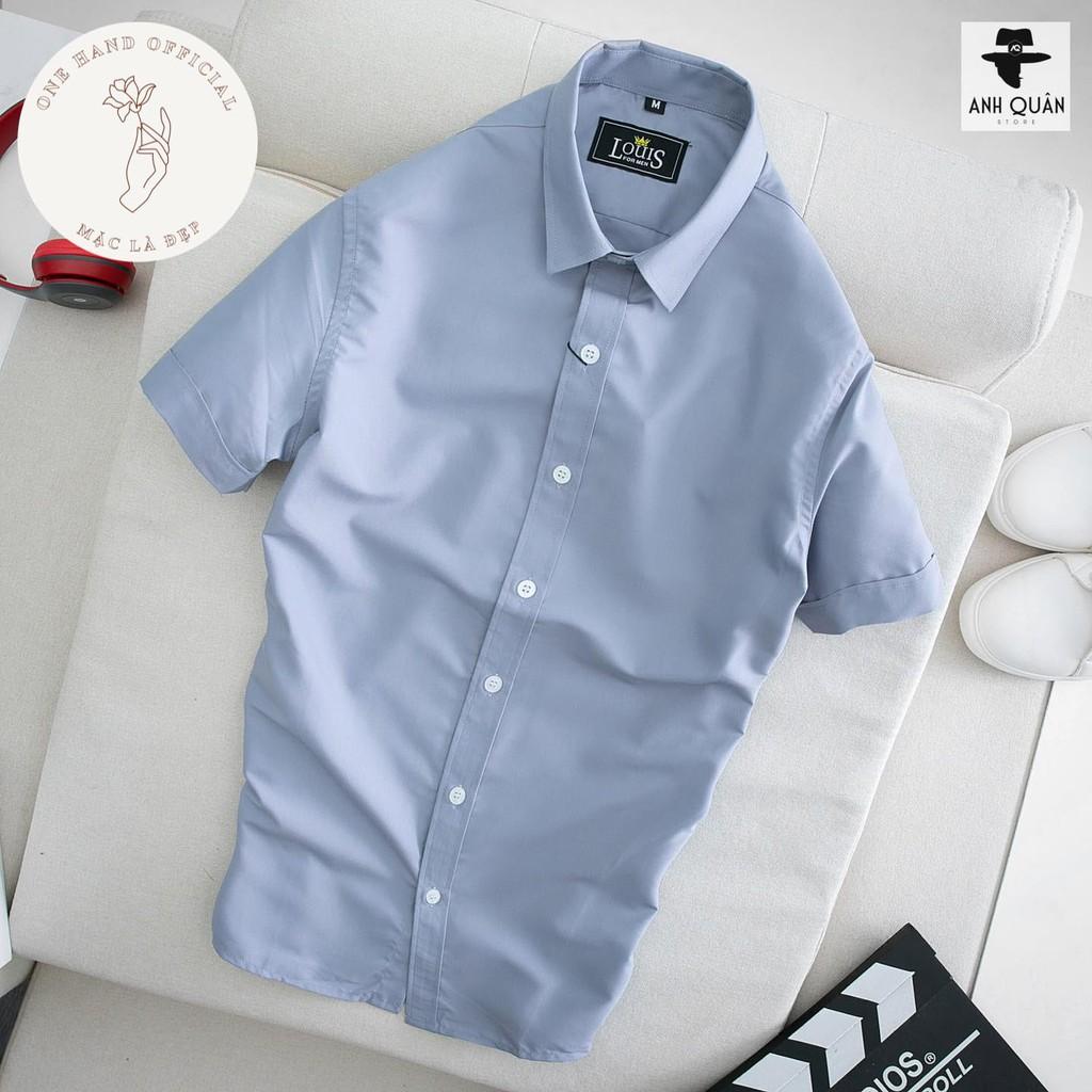 Sơ Mi Cộc Tay 1 Sơ Mi Nam Bẻ Cổ Chất Lụa Phù Hợp Đi Chơi Và Đi Làm - Mặc Là Đẹp - Mã SMHCT