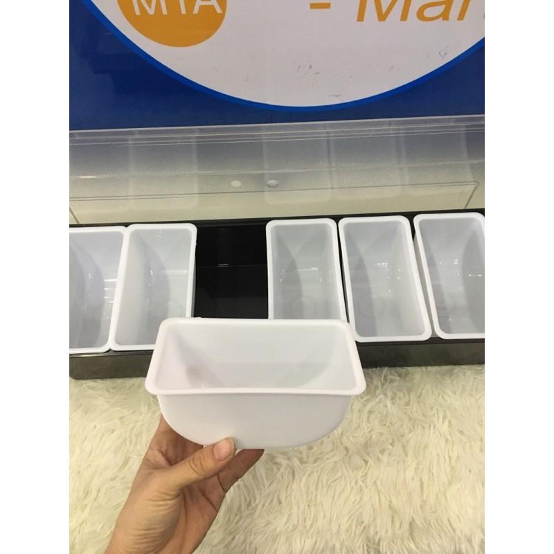Khay topping nhựa 6 ngăn