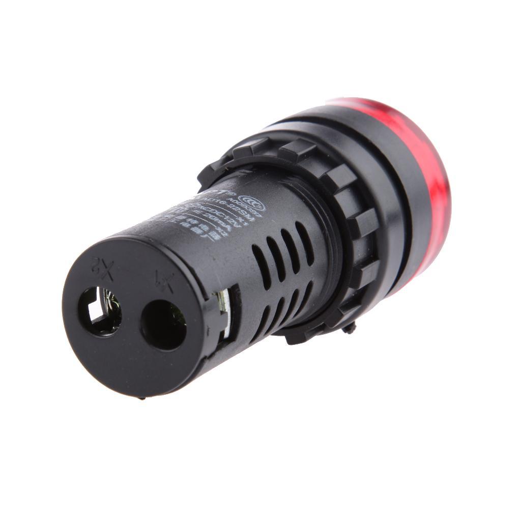 DC 12V Mini Red LED Light Lamp -22SM