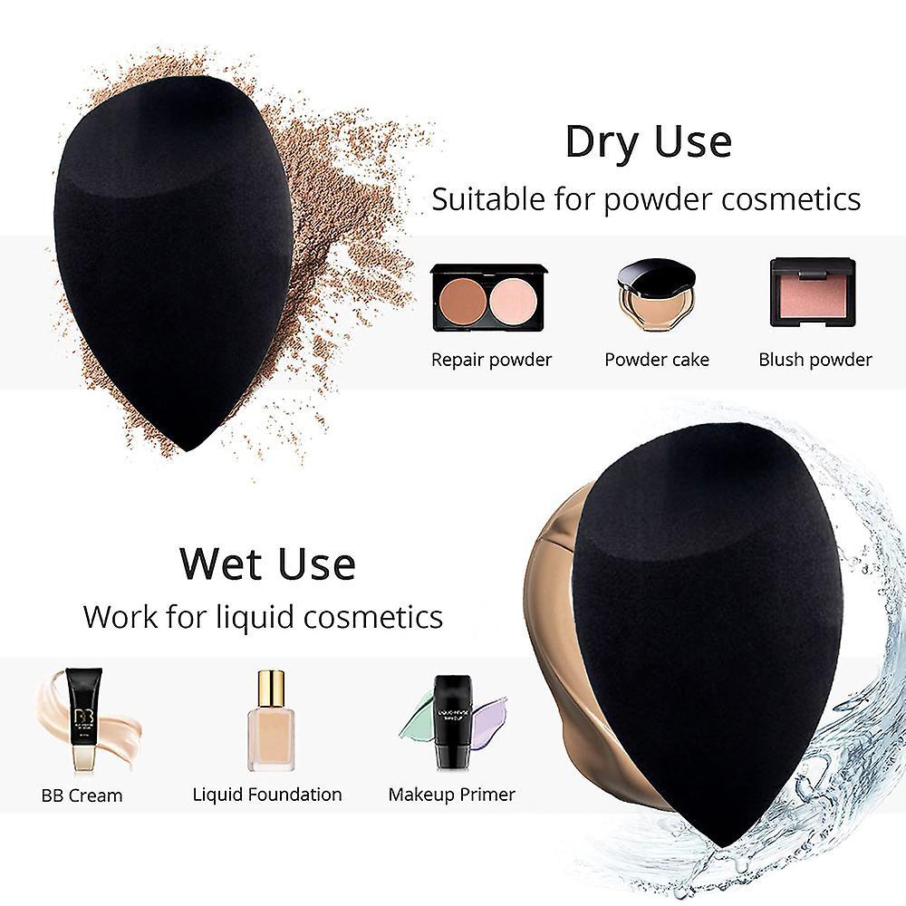 2PCS Beauty Sponge Blender - Máy xay sinh tố Sponge trang điểm miễn phí / thuần chay