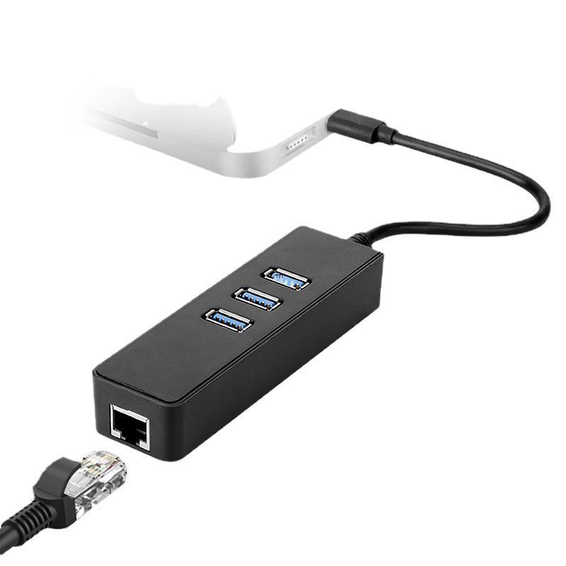 Phong cách mới nhất Type-C Gigabit card mạng có dây USB3.0HUB hub usb sang rj45 Gigabit card mạng