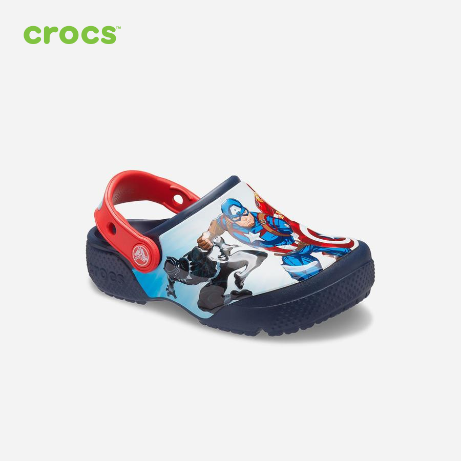 Giày lười trẻ em Crocs FW FunLab Clog Kid Avengers Patch Navy - 207069-410
