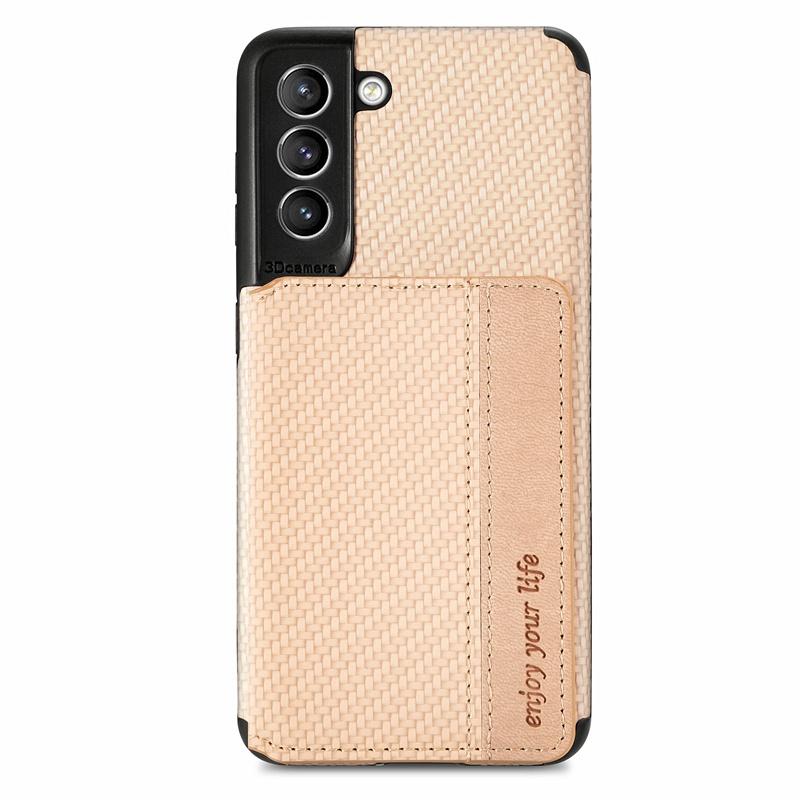Ốp điện thoại TPU mềm có ví đựng thẻ họa tiết dệt cho Samsung Galaxy A31 A22 A71 A51 A52 A72 A82 5G Note 20 S21 Plus